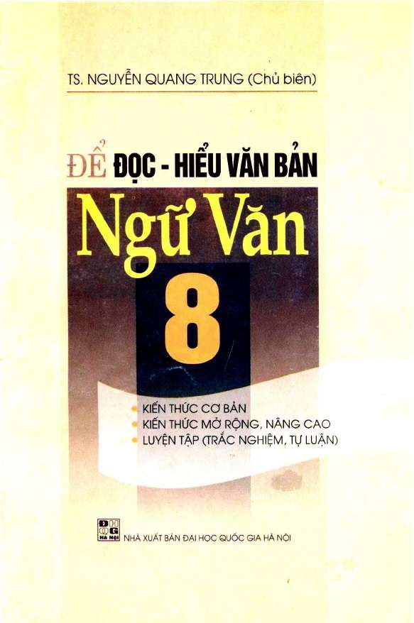 Để Đọc Hiểu Văn Bản Ngữ Văn 8 – Nguyễn Quang Trung